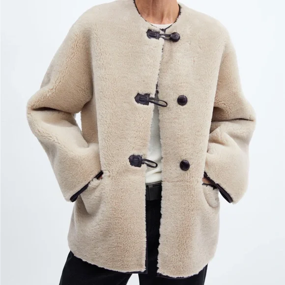 Mango Tan Teddy Jacket - Picture 6 of 11